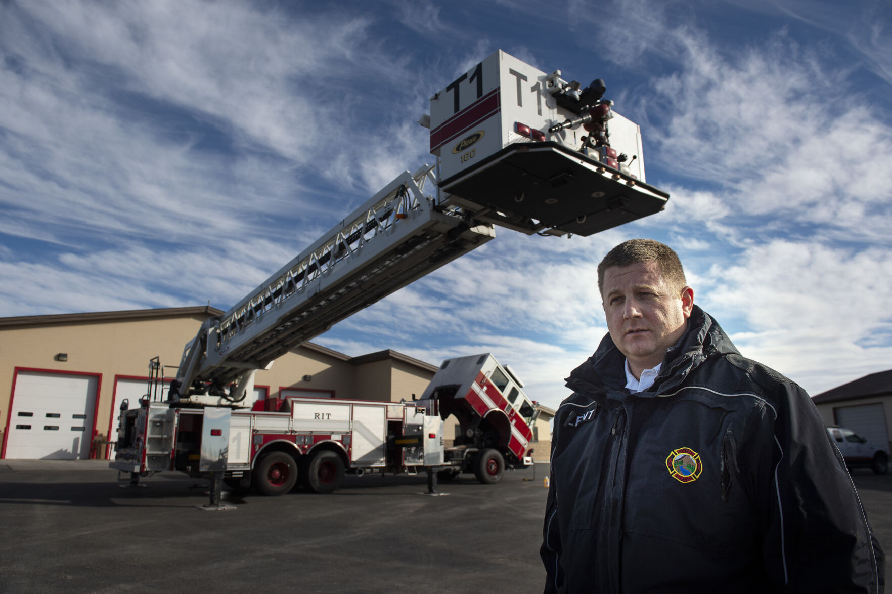 Rock Creek Fire Protection Dist. gets ladder truck from Hill Air Force Base